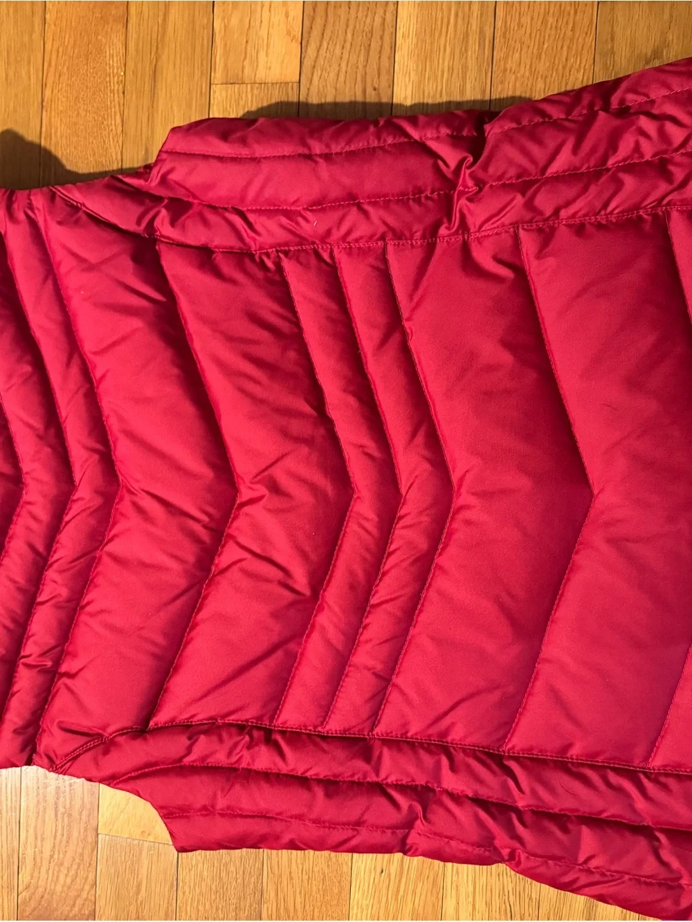 Michael Kors Women’s Small Red Quilted Puffer Vest Full Zip Zip Pockets